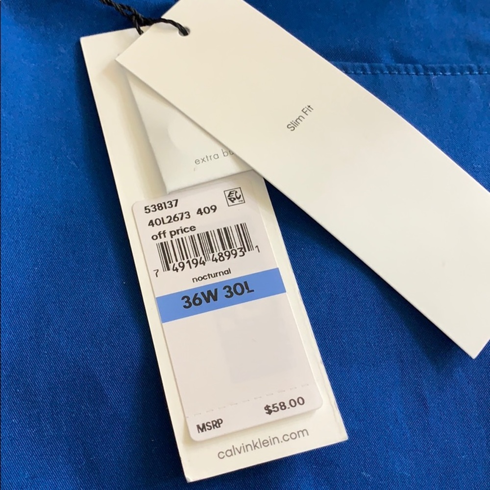 Sold🚫Calvin Klein Stretch Sateen slim fit  Pants - Picture 5 of 7